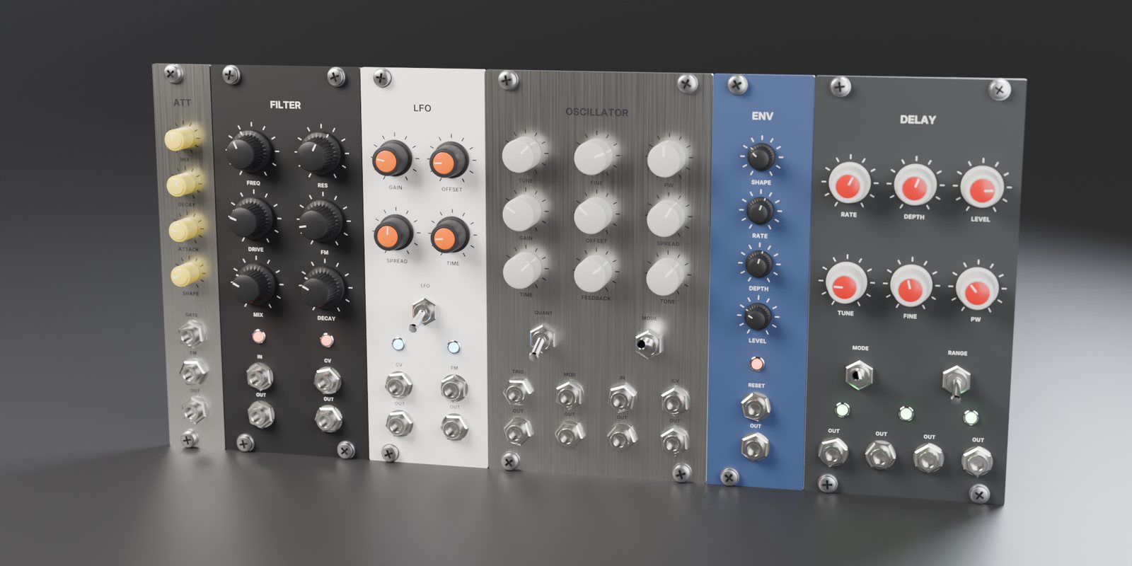 Eurorack Module Generator, render 2 of 6