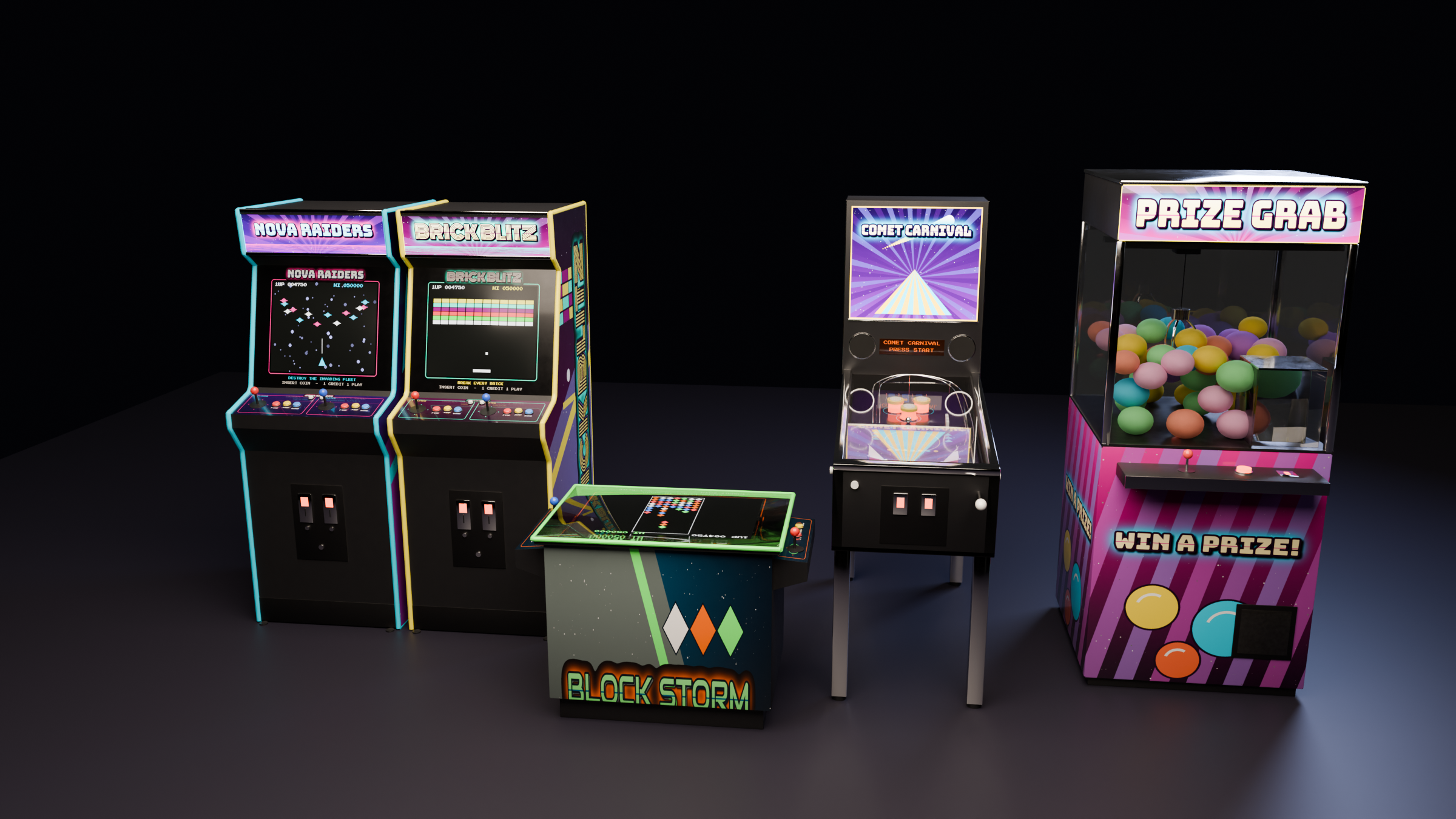 Arcade Kit, Game-Ready, render 4 of 5